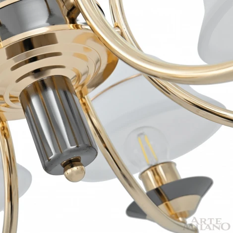 Подвесная люстра Arte Milano Florentia-1240 301240/6 Bk/Gd (220V, на цепи)