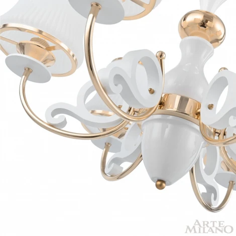 Подвесная люстра Arte Milano Florentia-1097 301097/6 Wh/Gd (220V, на цепи)