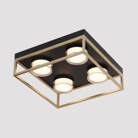 Потолочный светильник iLedex Link 4778-37x37 MBK+SGD (220V, пульт управления)