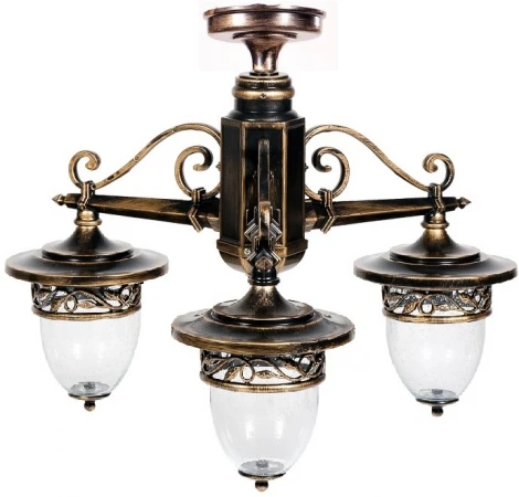 Потолочный светильник уличный Oasis Light KRAKOV 1 S 87270SA/3/02 Gb (220V, фонарь, IP44)