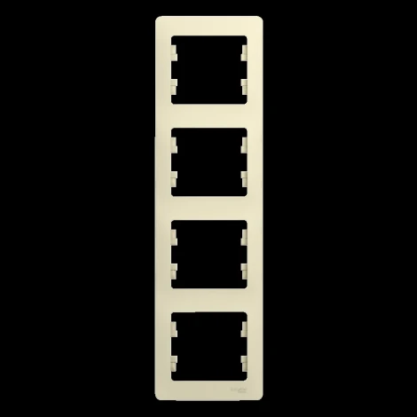 Рамка на 4 поста (бежевый) Systeme Electric GSL000208