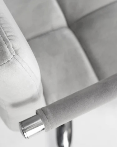 Набор 2 шт офисное кресло для персонала DOBRIN TERRY (серый велюр (MJ9-75))