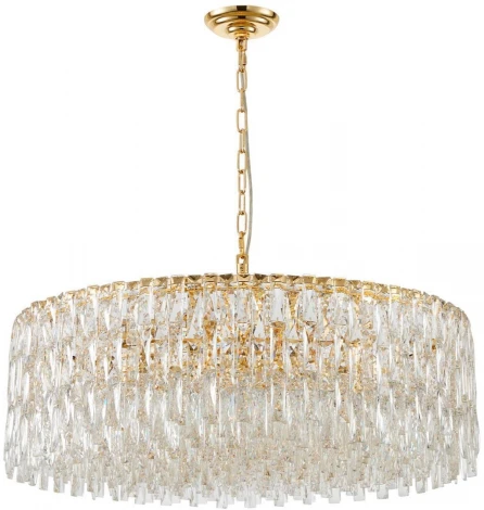Подвесная люстра хрустальная Favourite Robby 4722-18P (220V, на цепи, круглые)