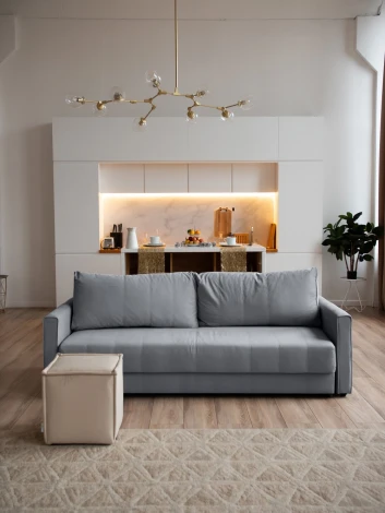 РИМИНИ Диван прямой светло-серый D1 furniture арт.AAA4046009