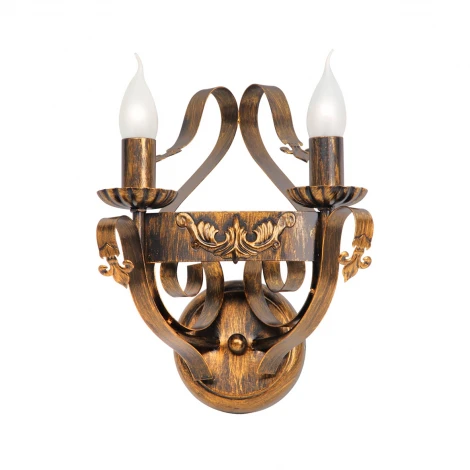 Бра Vitaluce V1350/2A (220V, ковка, выключатель, свеча)