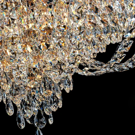 Подвесная люстра хрустальная Modelux MODELUX ML.8881.18P GD