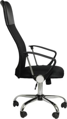 Кресло King Style "Kingstyle Fir GTP CH" арт.РМК 001.690,DMS крестовина хром ткань сетка ткань TW черный/черный