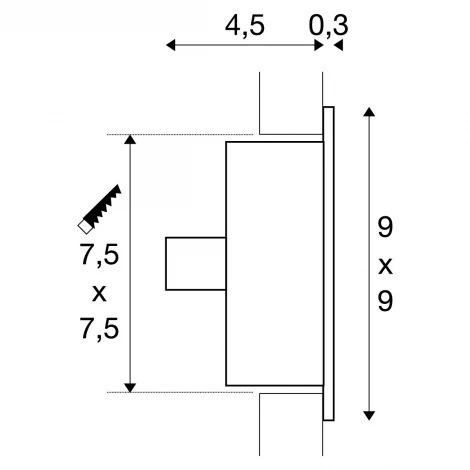 Подсветка для лестниц и ступеней Slv Flat 112771