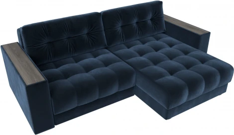 Диван угловой с декором Лига-049 НПБ Лига Диванов (Велюр) арт.128473