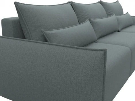 Диван угловой Лига-051 НПБ Лонг угол универсальный Лига Диванов (Рогожка) арт.128661