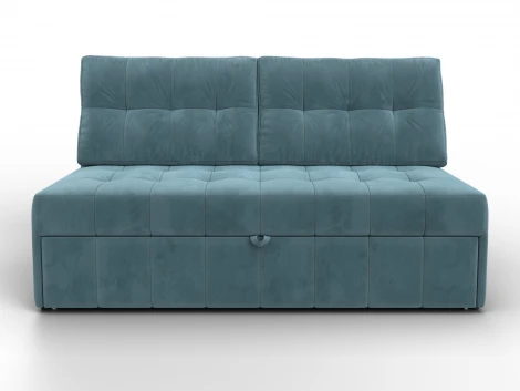 Диван прямой Лига-107 (140) (ЛДСП,Брус,Фанера,Велюр/Бирюзовый) Лига Диванов 134907