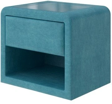 PROxSON Тумба Cube (Ткань: Велюр Лофти Лазурь) 52x41