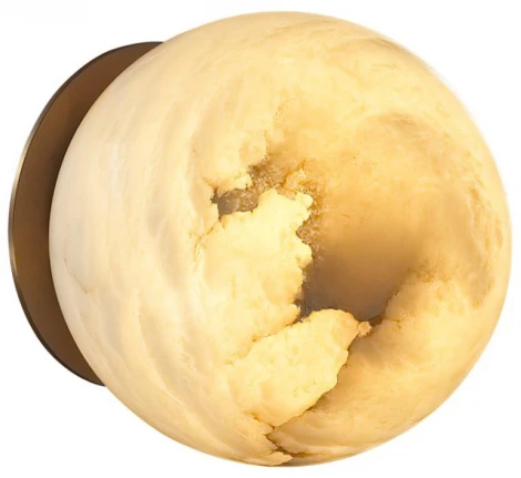 Настенно-потолочный светильник Odeon Light Marbella 6684/5CL латунь/металл/алебастр IP20 LED 5W 3000/4000 (220V, шар)