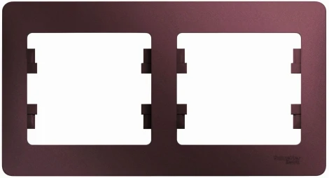 Рамка на 2 поста (баклажановый) Systeme Electric Glossa GSL001102