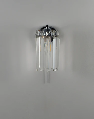 Бра Moderli Everly V10752-1W (220V, хрусталь K9, выключатель)
