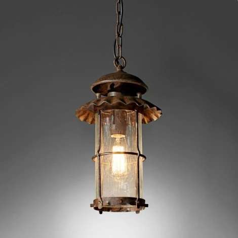 Уличный светильник подвесной L'Arte Luce Genova L70701.07 (220V, ковка, на цепи, IP23)