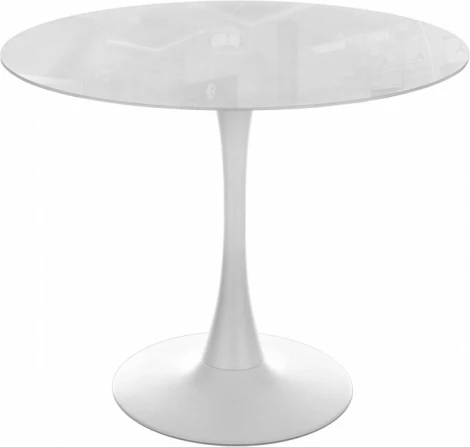 Стол стеклянный Woodville Tulip 90x74 super white glass