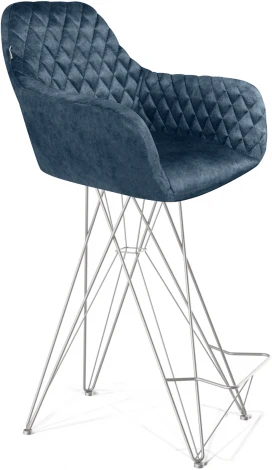 Стул барный SHT-ST38/S66 синий пепел/хром лак Sheffilton 7802505802