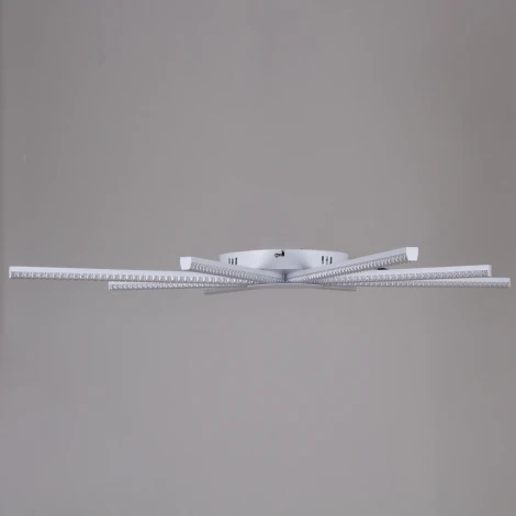 Потолочная люстра светодиодная с пультом  и ночным режимом Reluce 06537-0.3-4+4 WH (Умный дом) (220V)