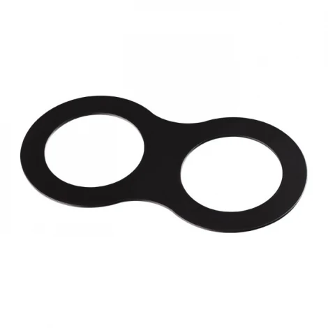 Рамка для двух встраиваемых светильников Novotech Metis, овал, черный