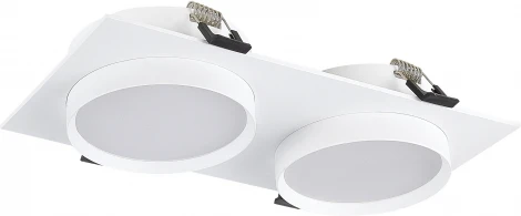 Встраиваемый светильник ST Luce ST258.508.02 Белый GX53 2*50W 220V