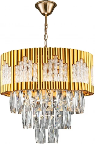 Подвесная люстра Reluce 02145-0.4-05 FGD (220V, хрусталь, на цепи)