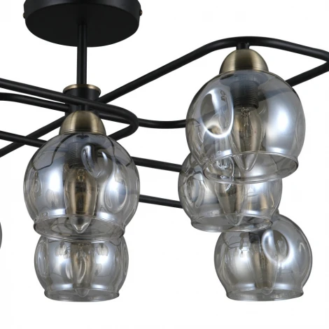 Потолочная люстра Seven Fires Teolo SF4011/8C-BK-AB