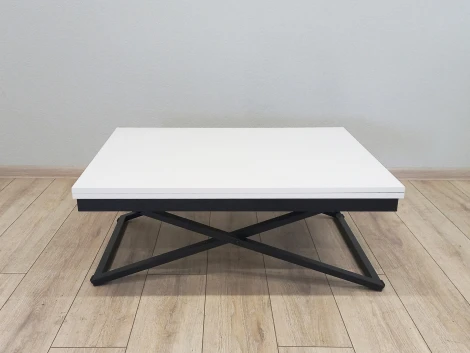 Стол трансформер 1, черный/белый ГЗМИ Орфей 102147