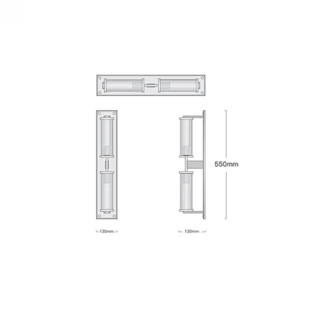 Настенный светильник (бра) Alouette Linear Sconce ImperiumLoft Berth01 (140565-26) (220V)