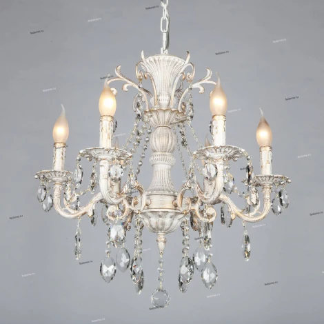 Подвесная люстра Omnilux Martina OML-79003-06 (220V, на цепи, подсвечник, свеча)