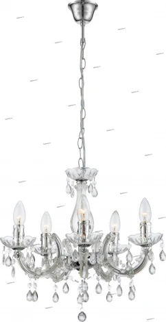 Подвесная люстра Globo Cuimbra II 63116-5 (220V, на цепи, подсвечник, свеча)