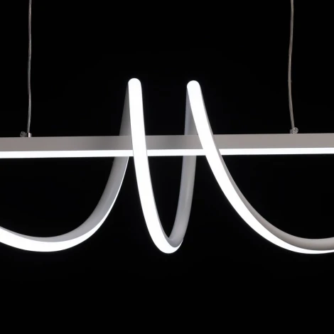 Подвесной светильник с гибким неоном De City Аурих 108011401 (регулировка яркости, LED, 220V, пульт управления, на тросе)