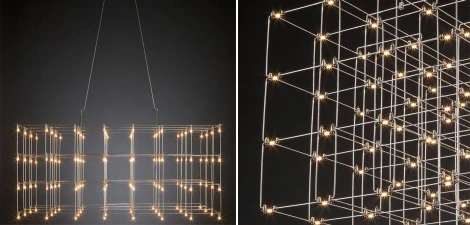 Подвесная люстра Quasar Cosmos Square LED pendant light ImperiumLoft 40,244 (252290-22)