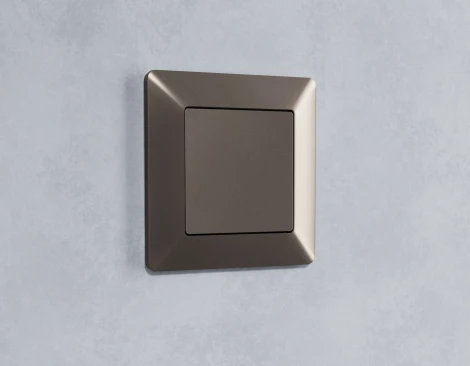 Рамка Ambrella Volt ALFA Line (Темная бронза матовый) 1-ая AF110631