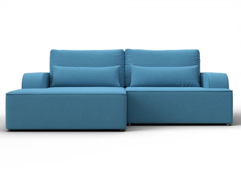 Диван угловой Лига-120 угол левый (ДСП,Брус,Фанера,ЛДС,Рогожка/Голубой) Лига Диванов 137286L