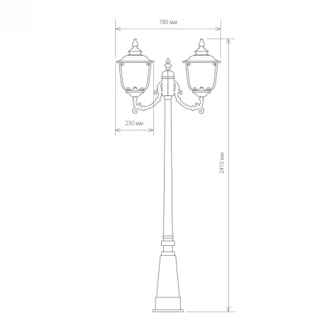 Наземный фонарь Elektrostandard Sculptor F/2 капучино (GLXT-1407F/2)