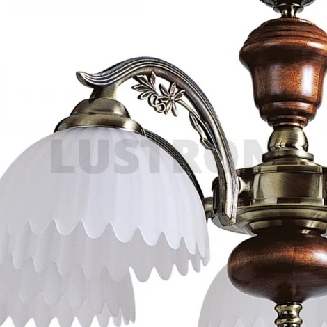 Подвесная люстра N-Light 851 851-05-03 красное дерево+бронза