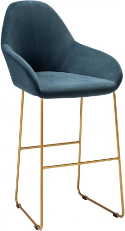 Кресло Бар. Kent Diag blue/Линк золото R-Home арт.410219151h_Diagblue_золото_БАР