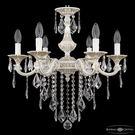 Подвесная люстра Bohemia AL7801 AL78101/6/175 B WMG Leafs (220V, хрусталь, свеча)