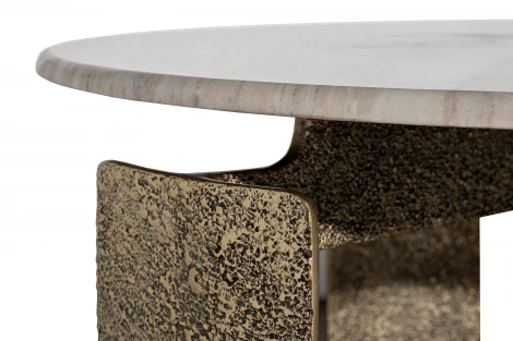 69-23303 Стол журнальный мраморный d100*45см Garda Decor