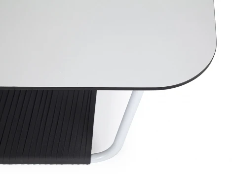 Журнальный стол 100х65см из HPL, цвет молочный 4SIS Глория RC13-100-65-G-4sis white