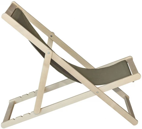 Шезлонг ткань светло-серый Mebelik арт.009102