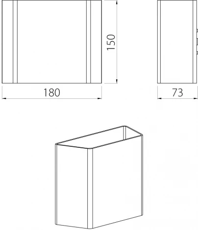 Настенный светильник светодиодный IP65 Natural Concepts Dwell NC-023504-SB (220V)