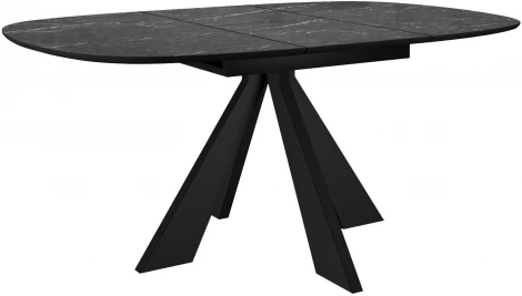 Стол DikLine SKK110 Керамика Черный мрамор/подстолье черное/опоры черные (2 уп.) 00-00070100