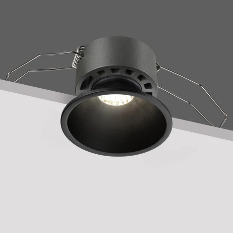 Встраиваемый светильник светодиодный Novotech Nova 359849 черный с переключателем цв. температуры  LED 7W 220V 2700К\3200К\4000К