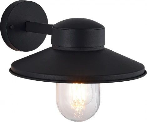 Настенный уличный светильник ST Luce Basko SL9542.701.01 темно-серый/прозрачный E27 1*60W