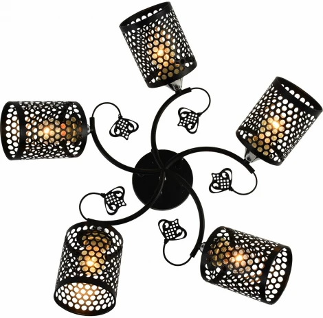 Потолочная люстра на штанге Reluce 11320-0.3-05 BK+CR (220V)