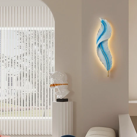 Бра светодиодное Arte Milano AM-268101 269101/D180/H880/27W/3K Bl (220V, перо)