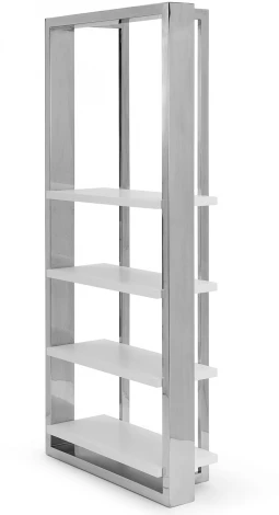 Стеллаж Garda Decor 58DB-27071 (Хром/Белый)