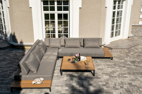 "Амальфия" трансформирующаяся лаунж-зона из алюминия, цвет графит 4SIS арт.УТ-00007469